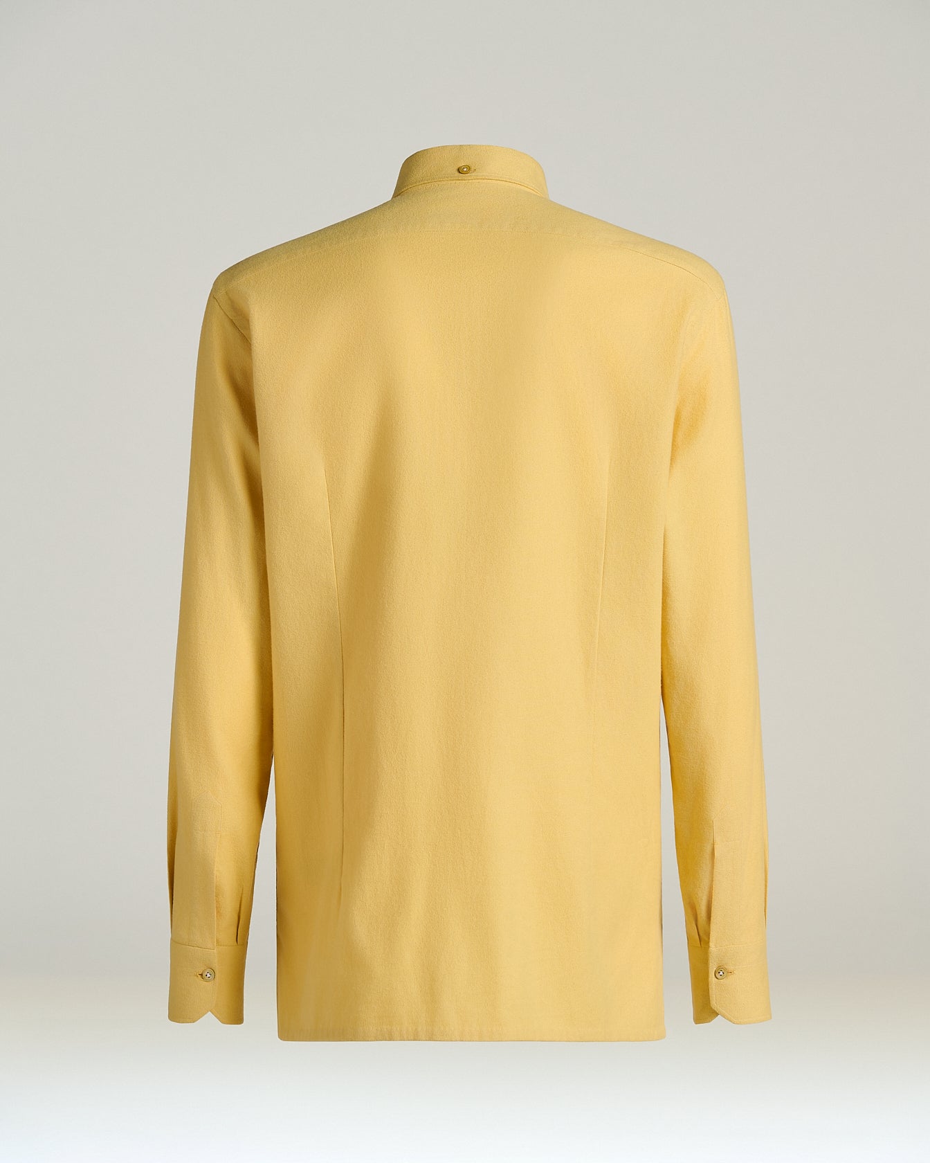 Kiton Shirts Ciro Hemd Gelb Baumwolle Patchtaschen