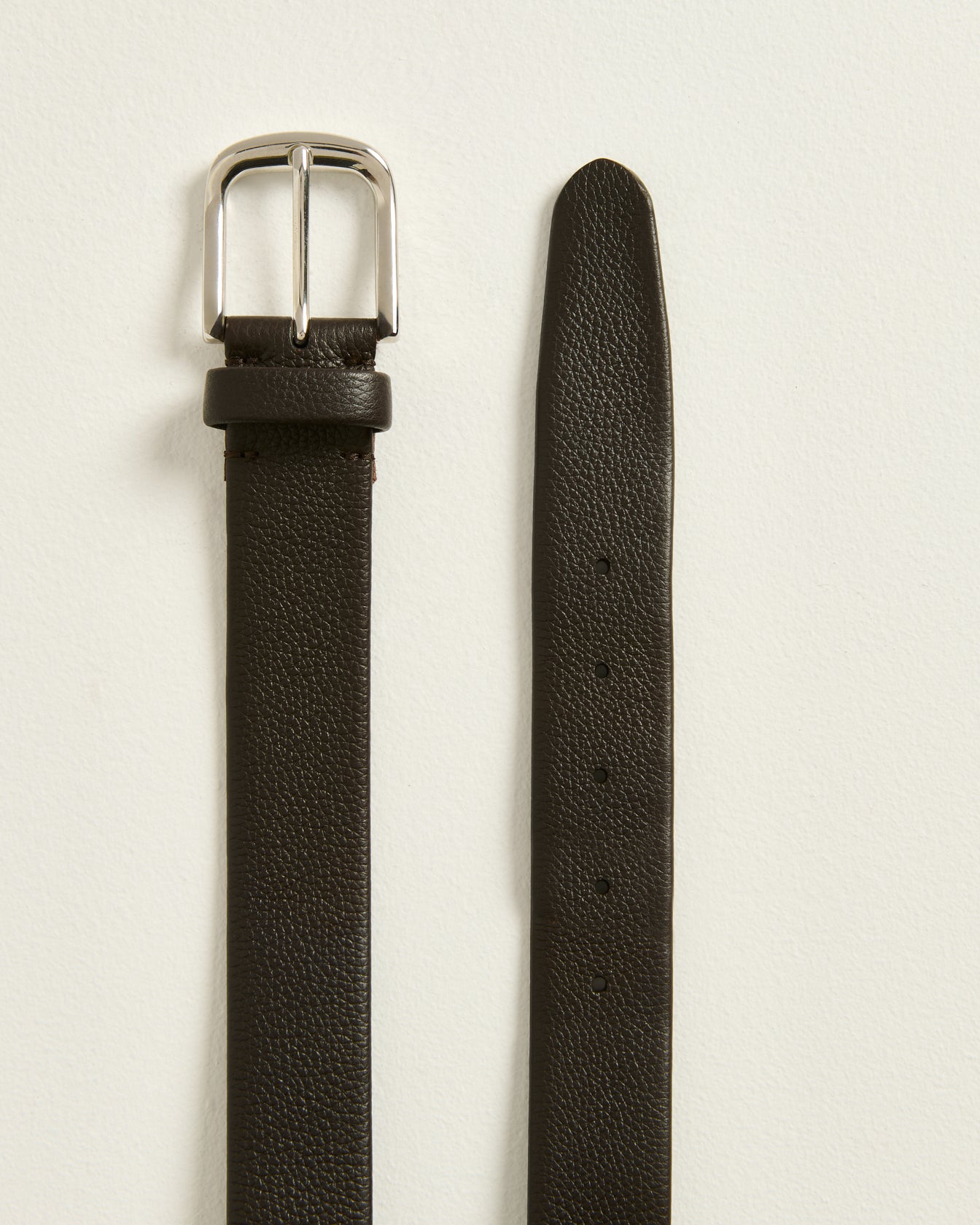 Kiton Belts Kalbsleder Gürtel Dunkelbraun Glattleder