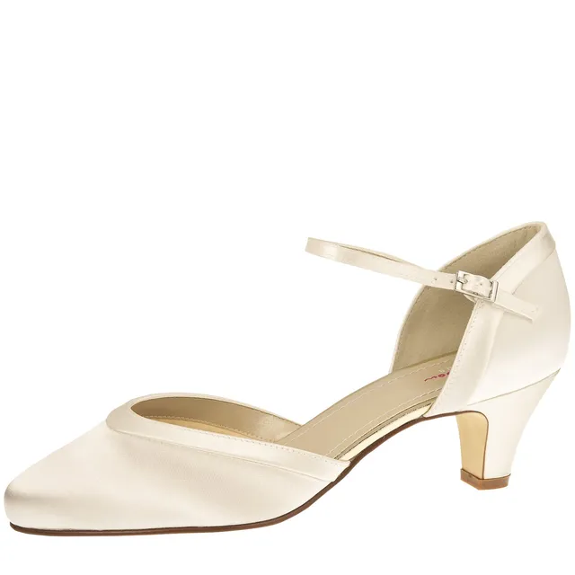 Rainbow Club Timeless Letty Pumps Ivory Satin 5cm