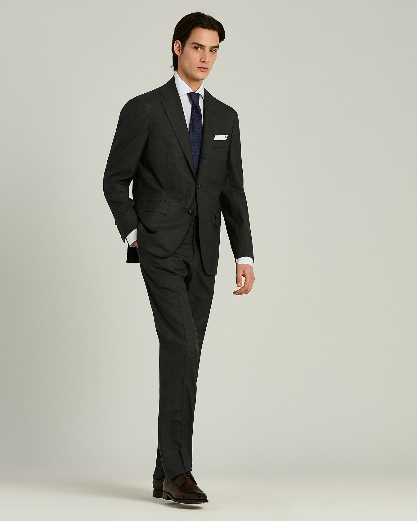 Kiton gemusterte Seidenkrawatte 148 x 8,5 cm TU