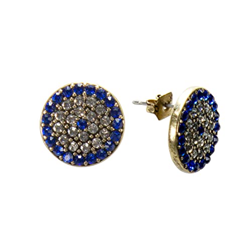 Alpenflüstern DAHEIM DOR060 Strass-Ohrstecker Rondo blau