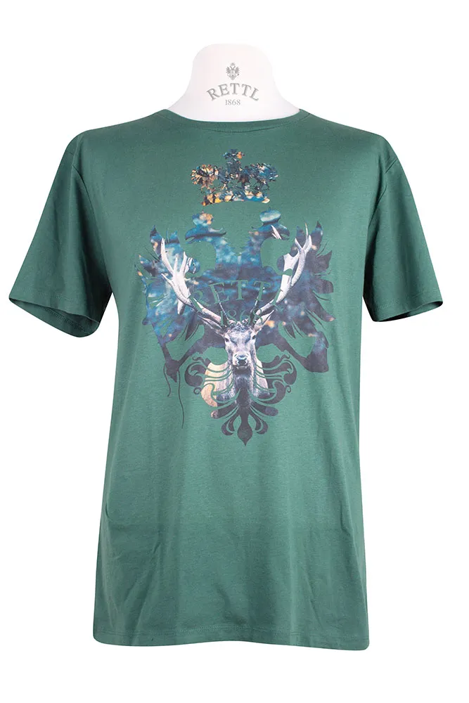 Rettl Men Royal Stag Hemd Herren Festkleidung Baumwolle