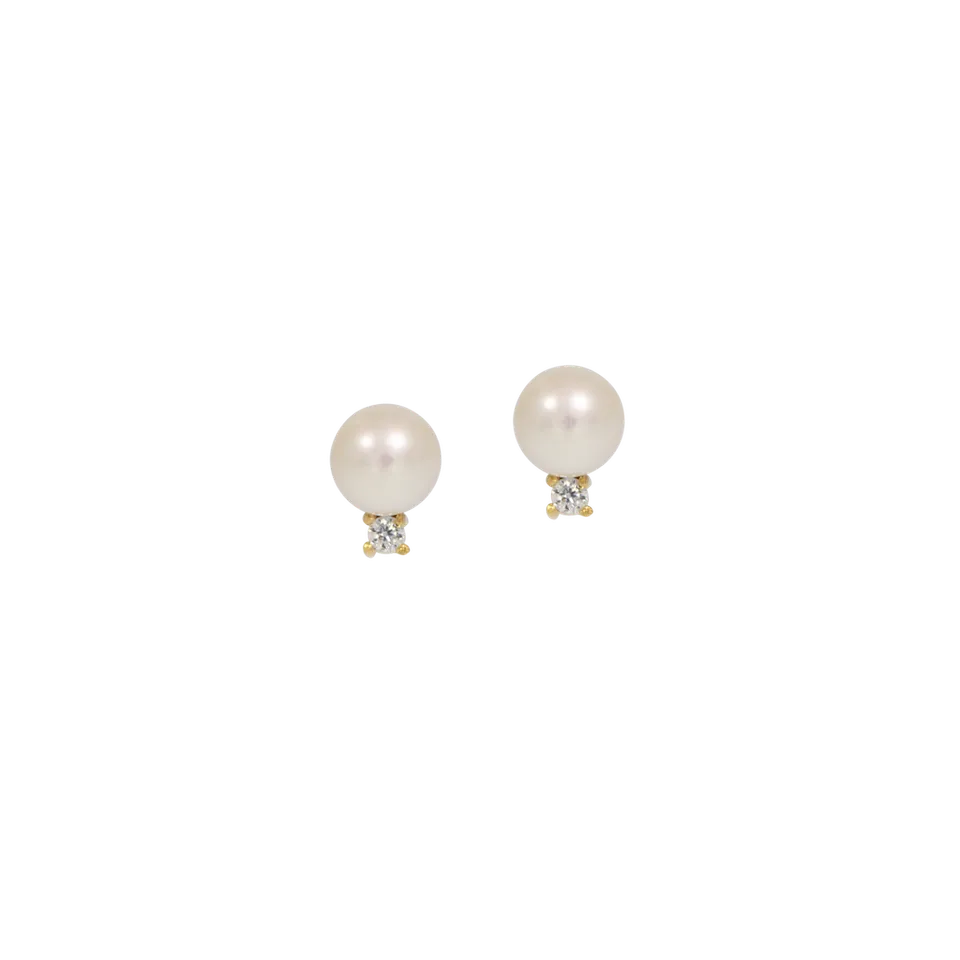 Juvelan Madeline Perlen Ohrstecker Kristall Silber 0,7 cm