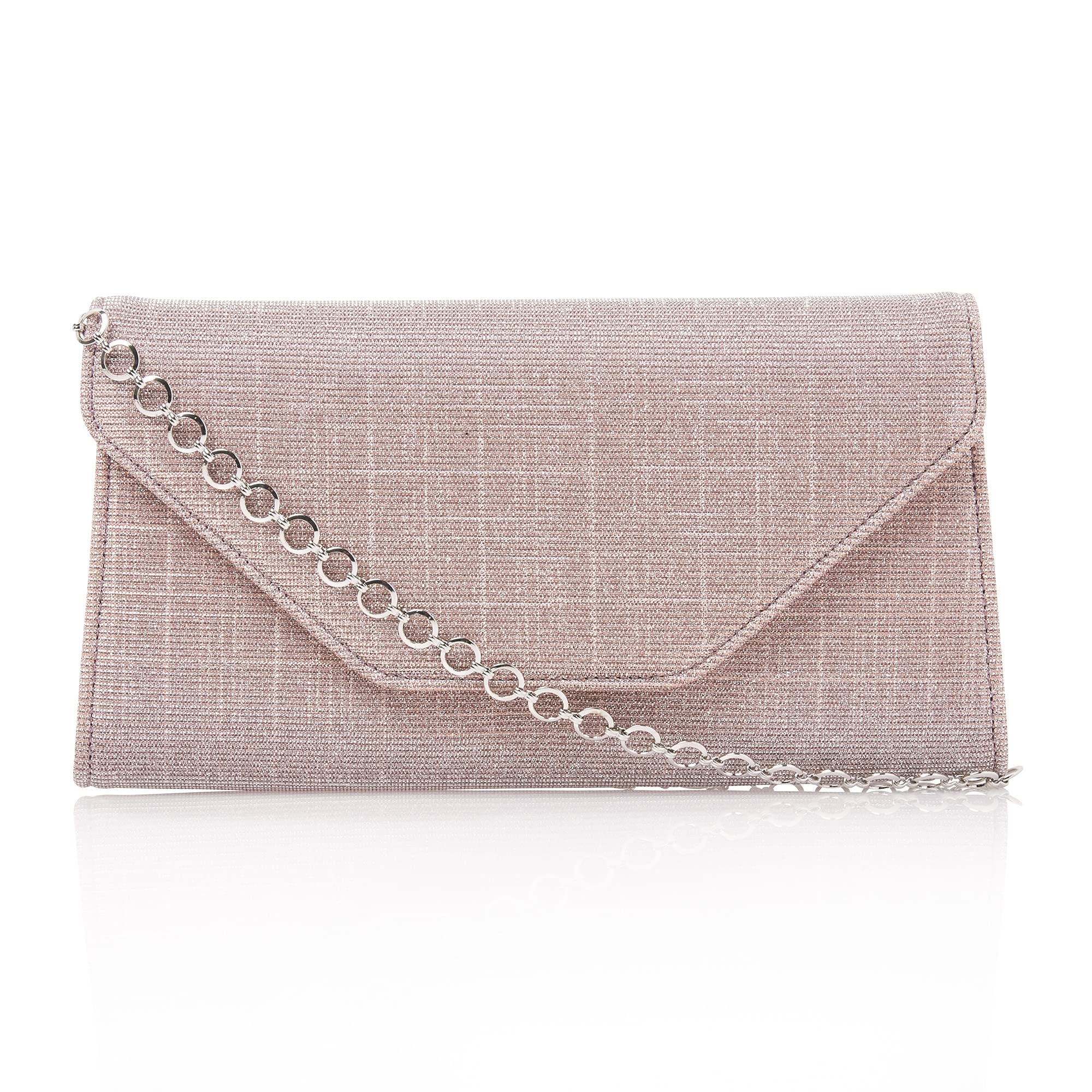 Rainbow Club Saskia Brauttasche Rose Metallic mit Kette