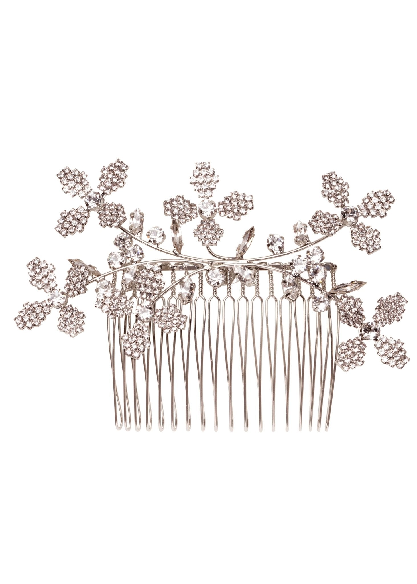 Elizabeth Bower Budding Cascade Comb Haarkamm Gold Kristall