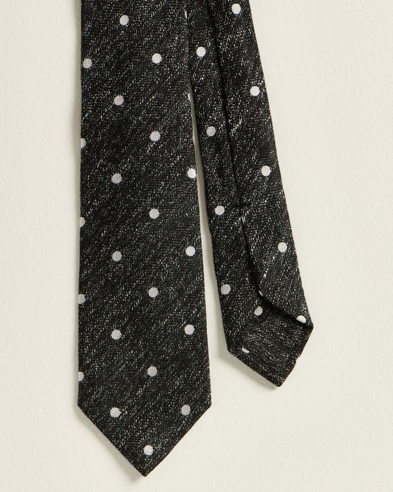 Kiton Ties Wollkrawatte Anthrazit Punkte 148 cm