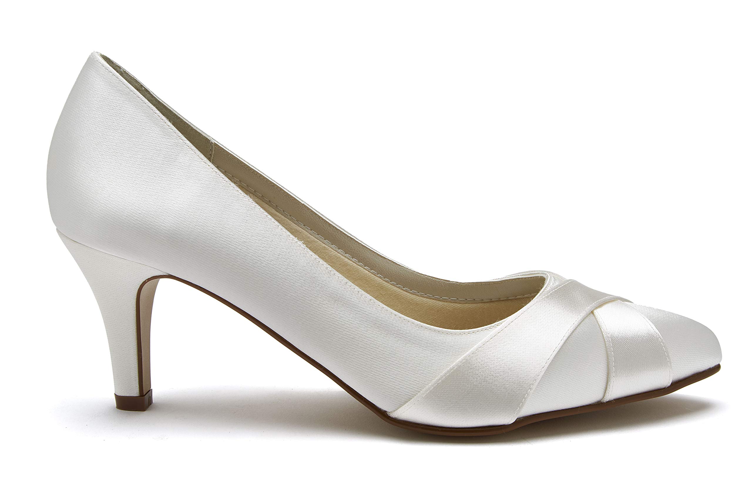 Rainbow Club Essentials Range Lexi Brautschuhe Ivory Satin