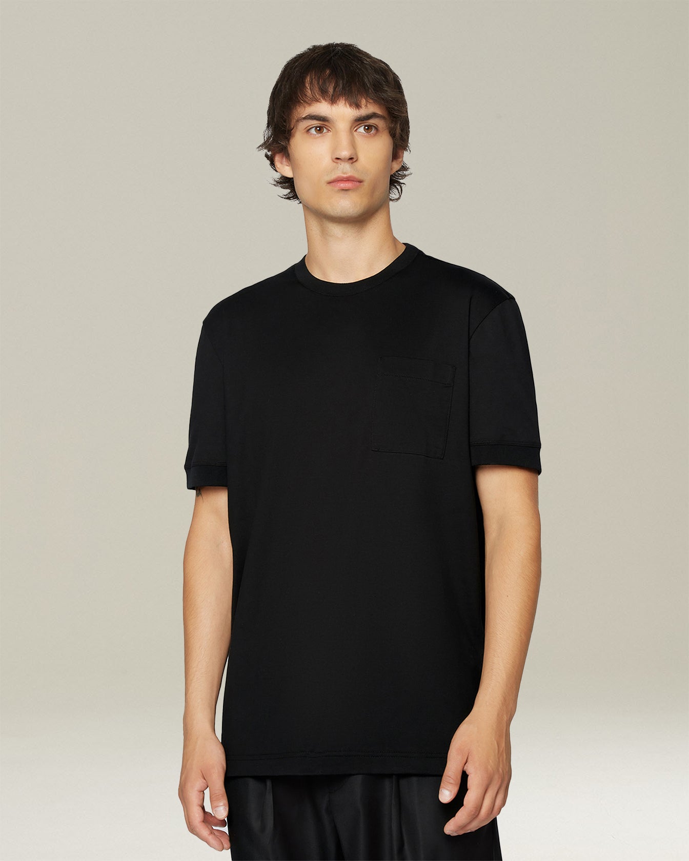 Kiton Jersey T-Shirt with Pocket T-Shirt Tasche