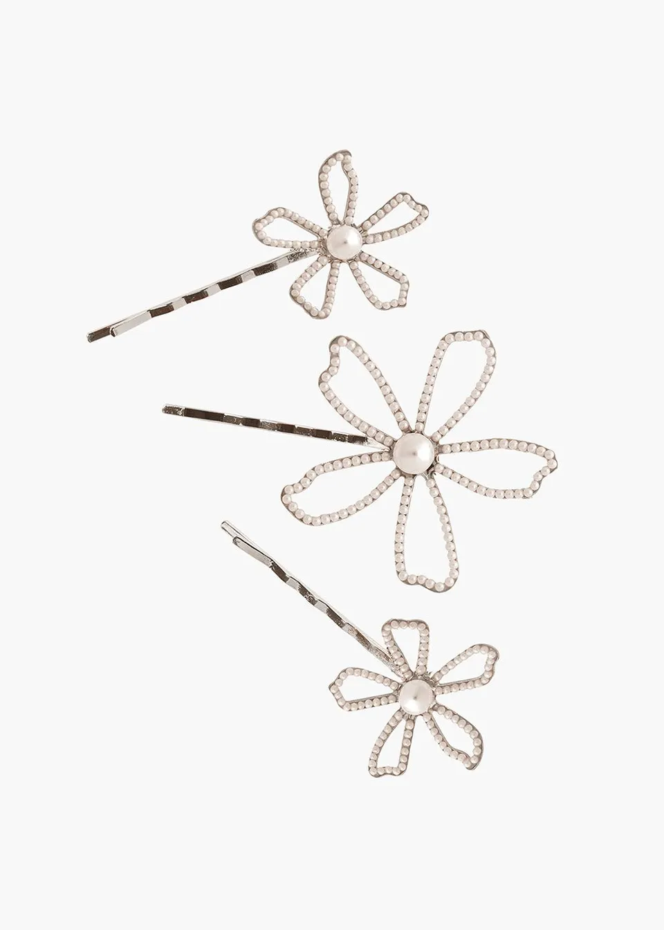 Elizabeth Bower Pavet Daisy Haarnadeln Gold 3er-Set