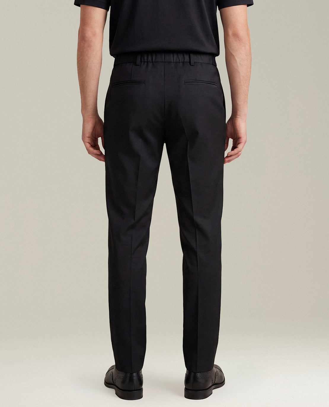 Kiton 150S Wolle Anzughose schwarz Größe 50