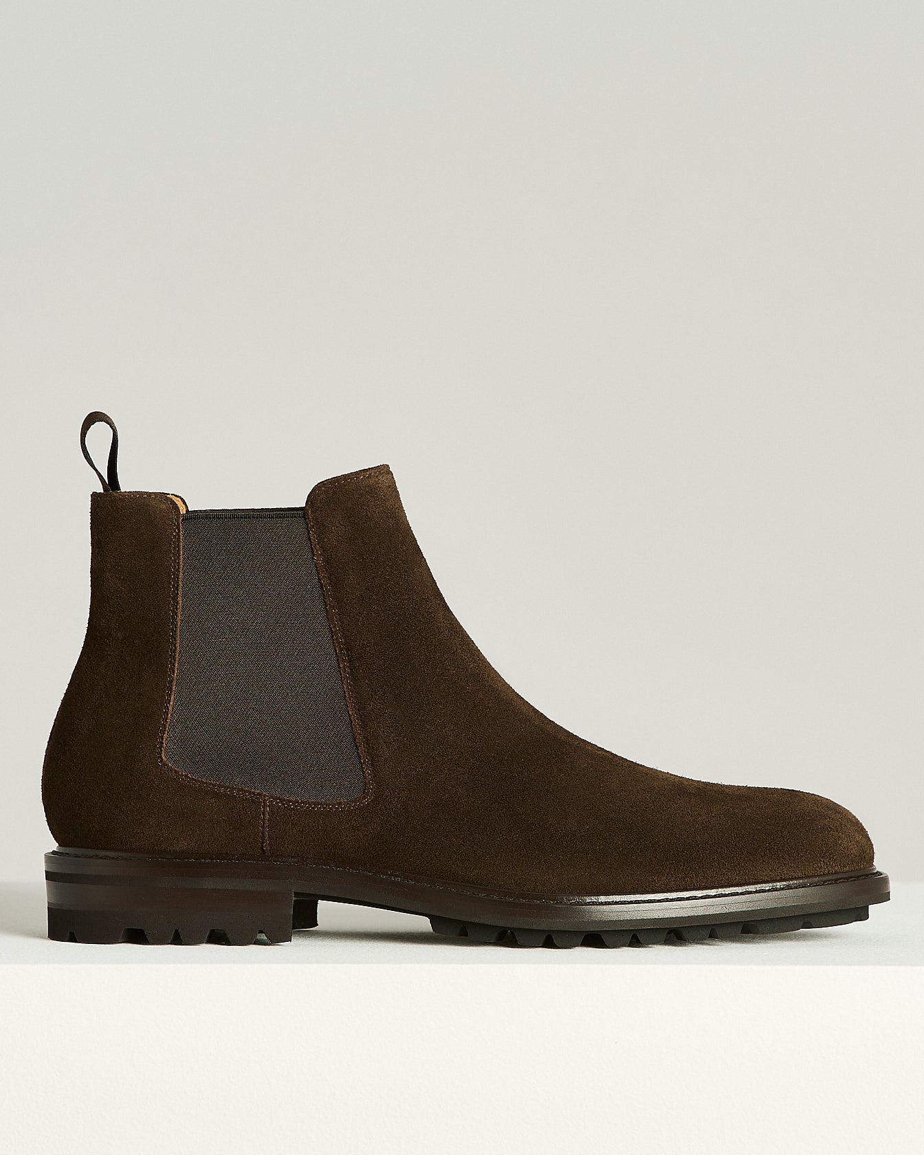 Kiton Chelsea Boots Herren Stiefel Dunkelbraun Wildleder