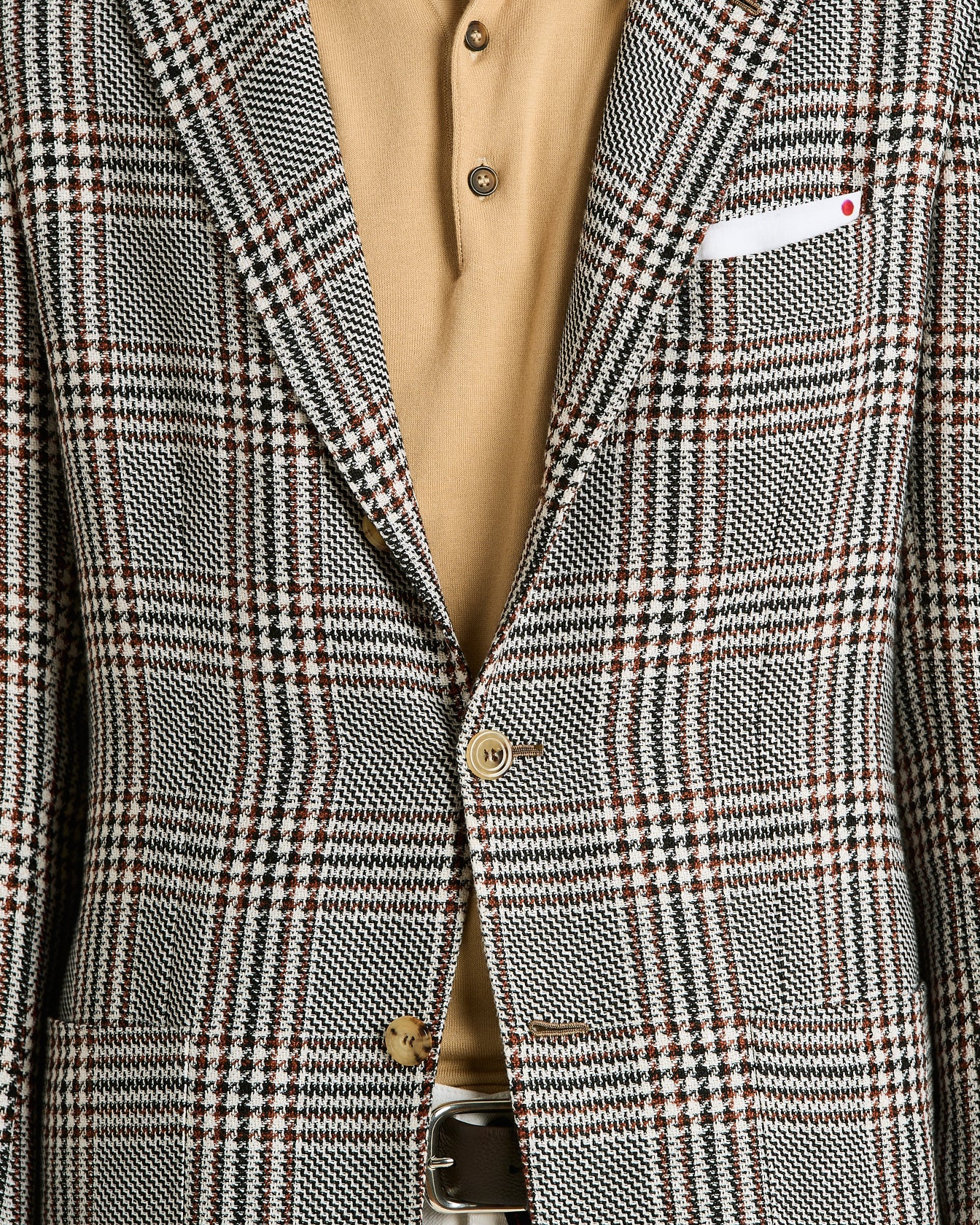 Kiton Jackets Cashmere Linen Sakko Kariert Gr 50