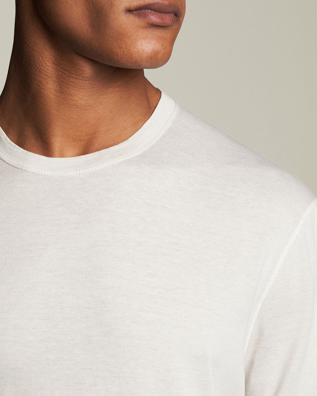 Kiton T-Shirt M/M Cotone Herren T-Shirt Beige Baumwolle