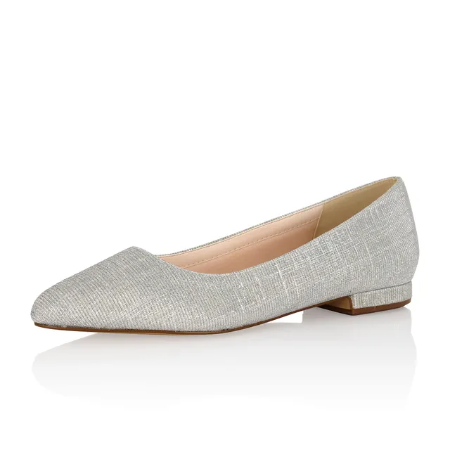 Rainbow Club Luxe Lauri Brautschuhe Gold Metallic flach