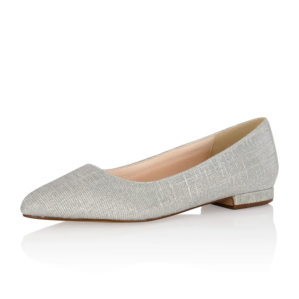 Rainbow Club Luxe Lauri Brautschuhe Gold Metallic flach