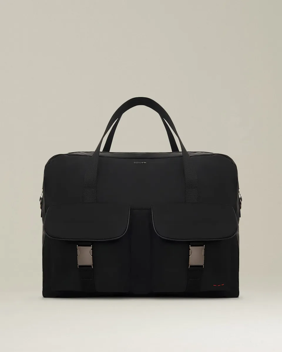 Kiton Cartella Aktentasche Leder 50x34x23 schwarz