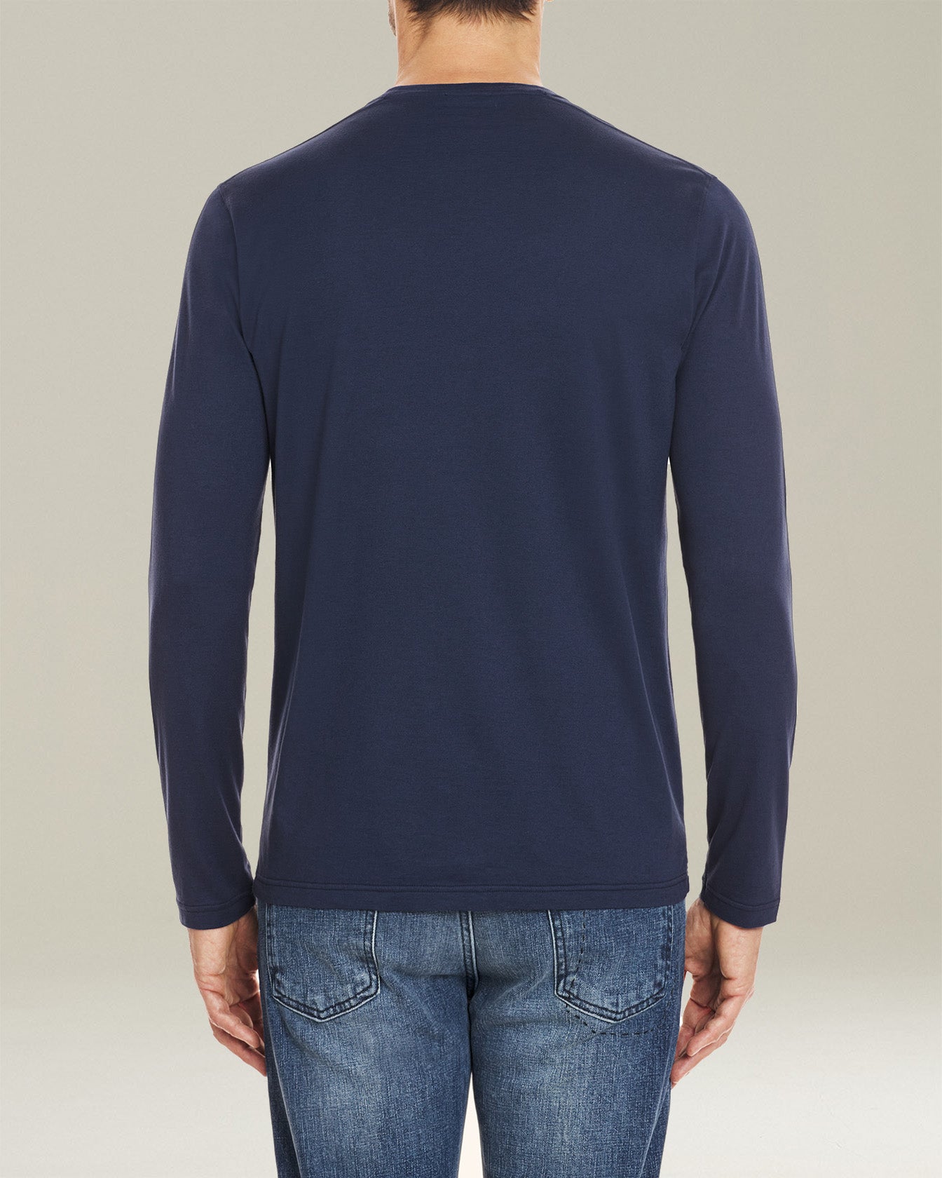 Kiton Jersey T-Shirt L/S Herren Langarm Baumwolle