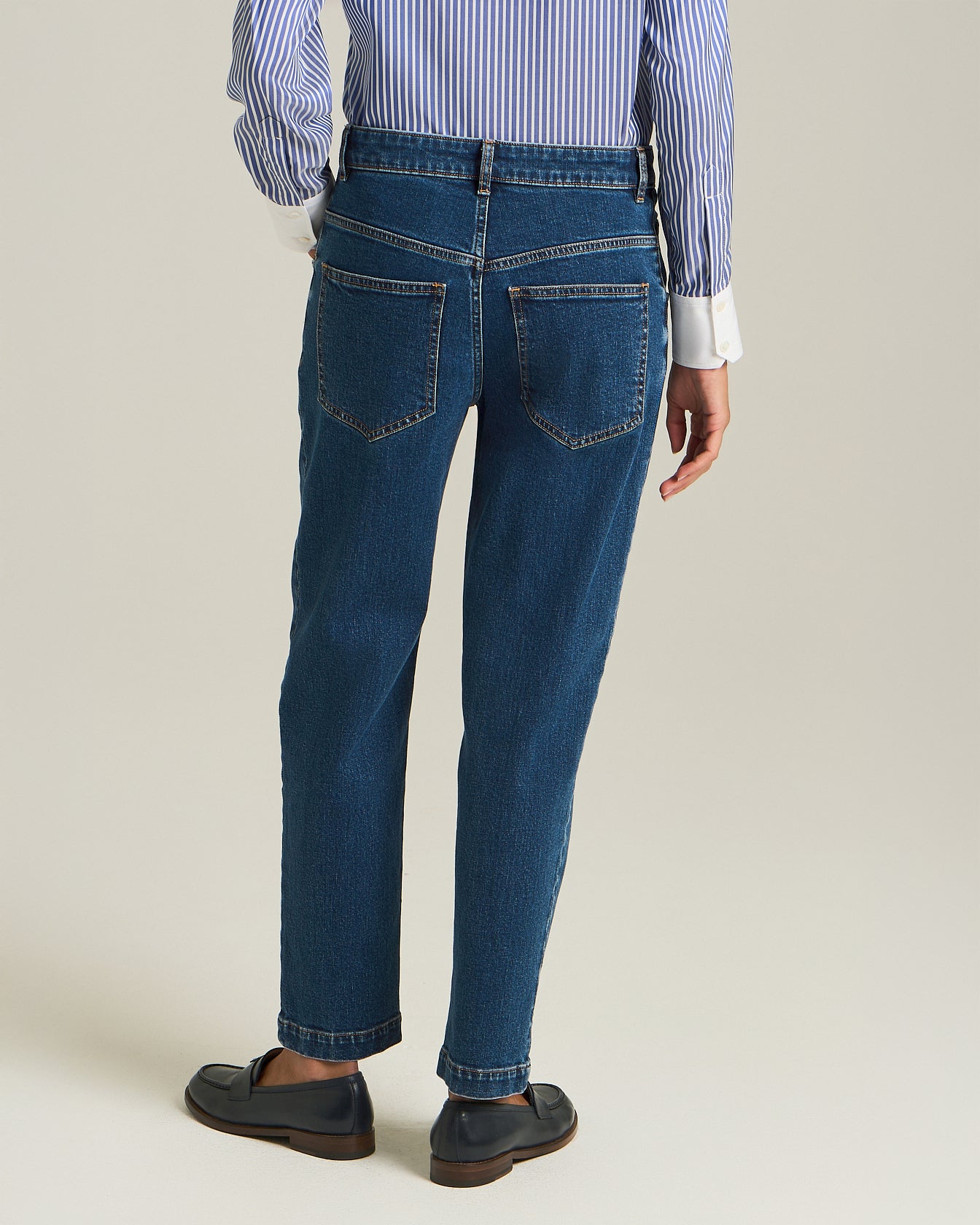 Kiton Jeans Tailored Carrot Jeanshose Carrot Fit Blau