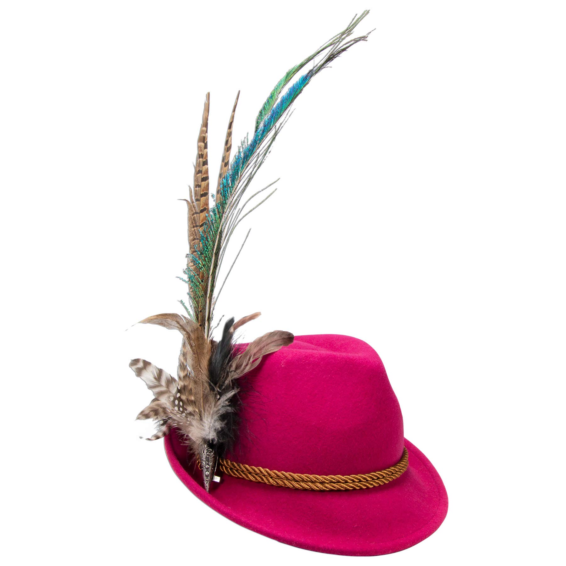 Alpenflüstern DAHEIM Hilde Filzhut Trachtenhut pink-Fuchsia