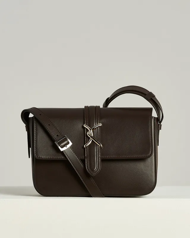 Kiton Bags Iside Schultertasche Leder dunkelbraun TU