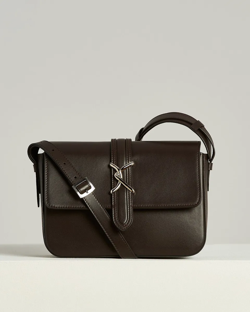 Kiton Bags Iside Schultertasche Leder dunkelbraun TU