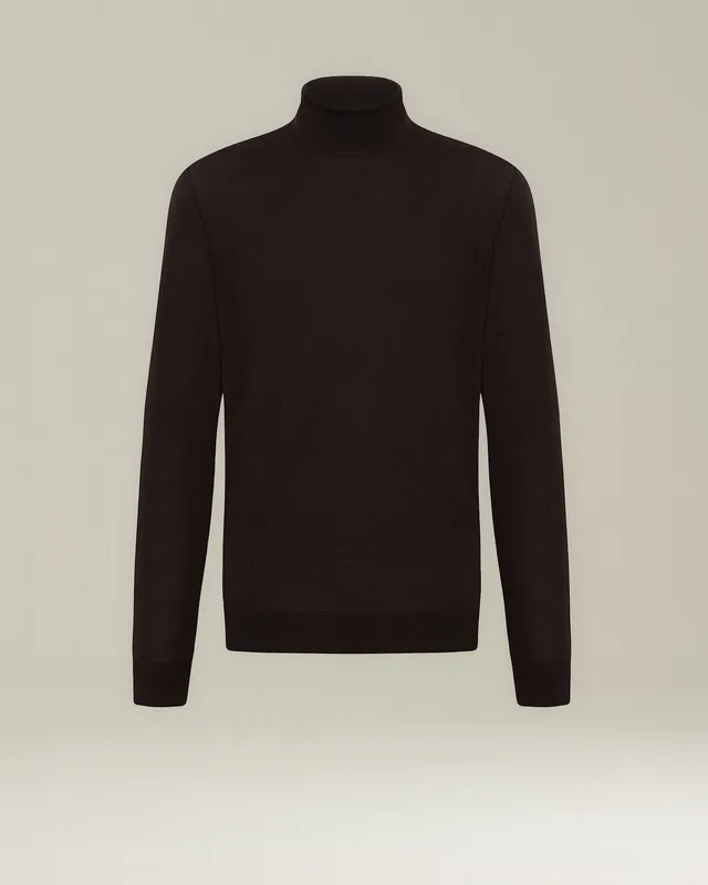 Kiton Blue Diamond Polo Rollkragenpullover Wolle