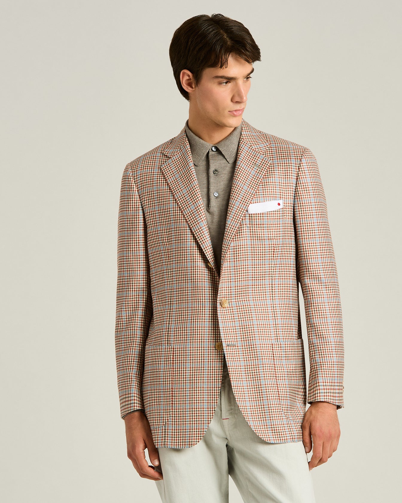 Kiton Jackets Sakko Kaschmir-Seide braun Gr. 50