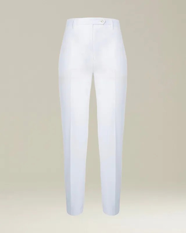 Kiton Trousers Pantaloni Hose Baumwolle Weiß