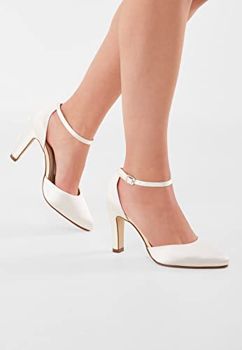 Rainbow Club Timeless Dana Pumps Ivory Satin 9 cm