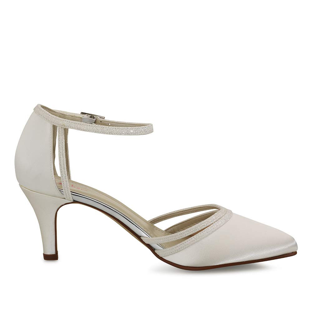 Rainbow Club Embellished Desi Brautpumps Ivory Glitzer 6,5 cm