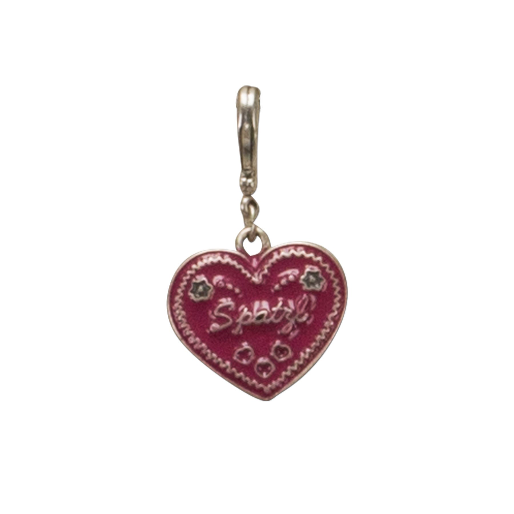 Alpenflüstern Spatzl-Herz Anhänger Charivari Pink-Fuchsia