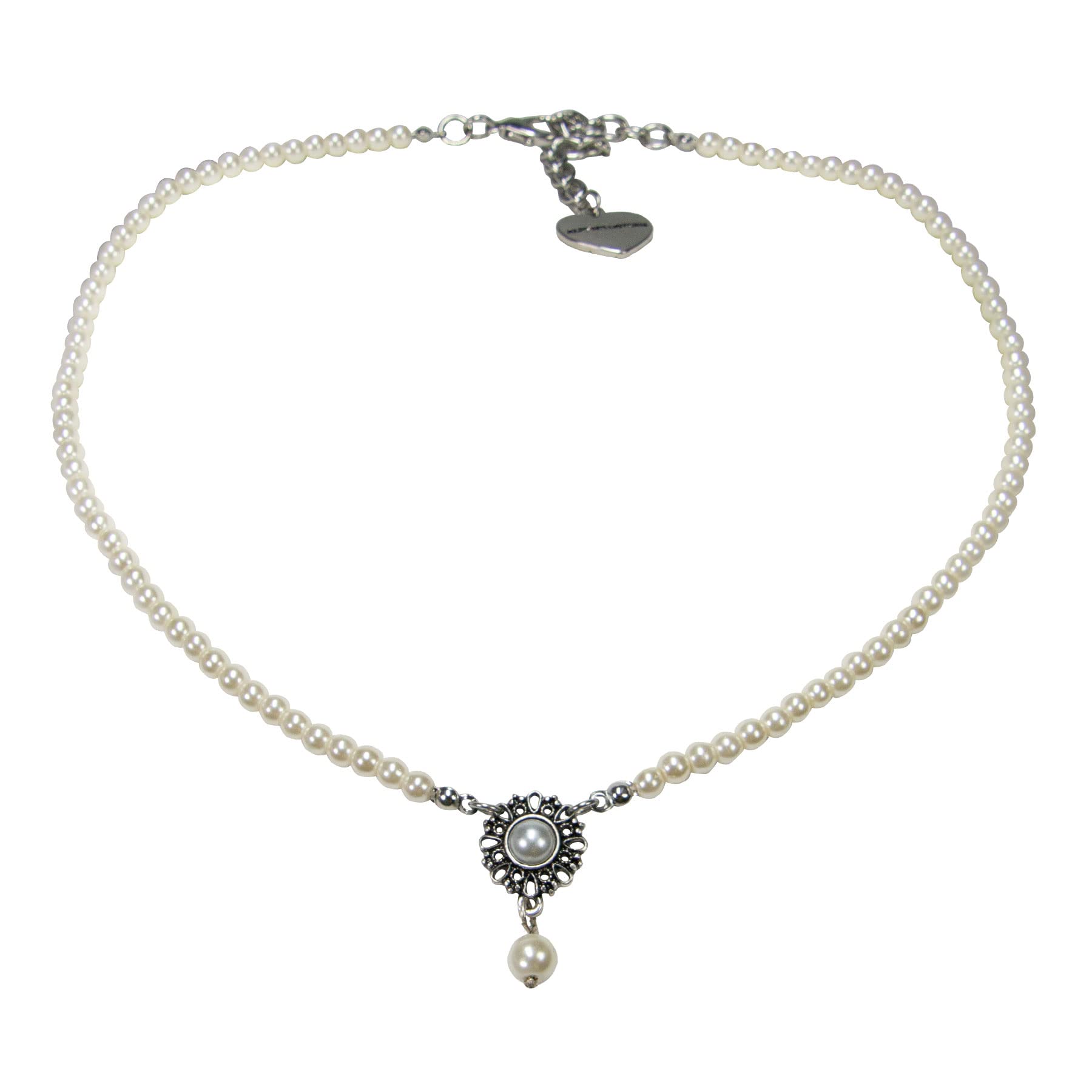 Alpenflüstern Helena DHK318 Dirndlkette creme-weiß Perlen