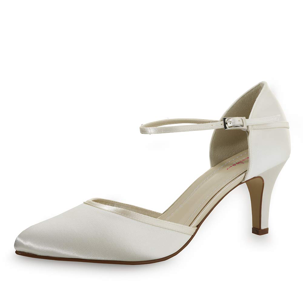 Rainbow Club Timeless Dewi Pumps Ivory Satin Bliss