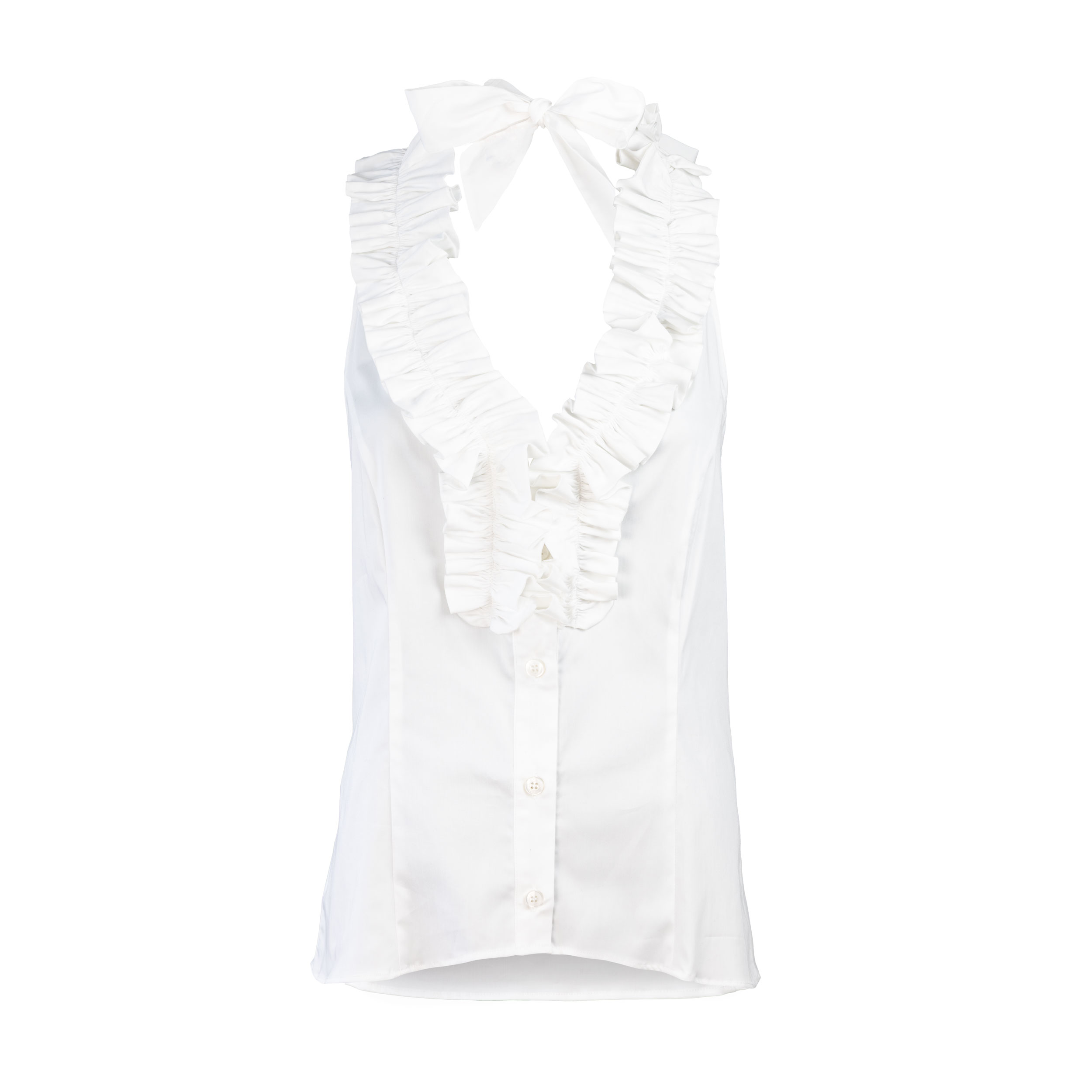 Rettl WOMEN Gerda Neckholder-Bluse Damen Weiß Stretch
