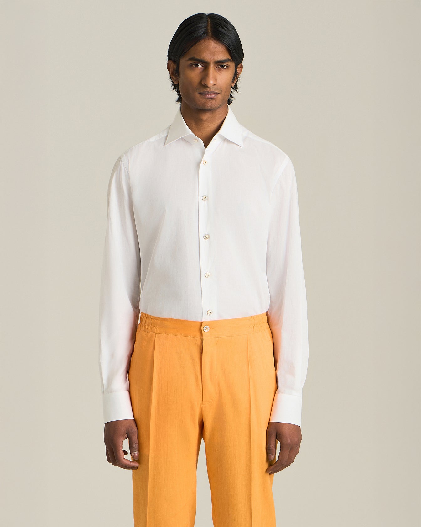 Kiton Formal Hemd Baumwolle handgenäht