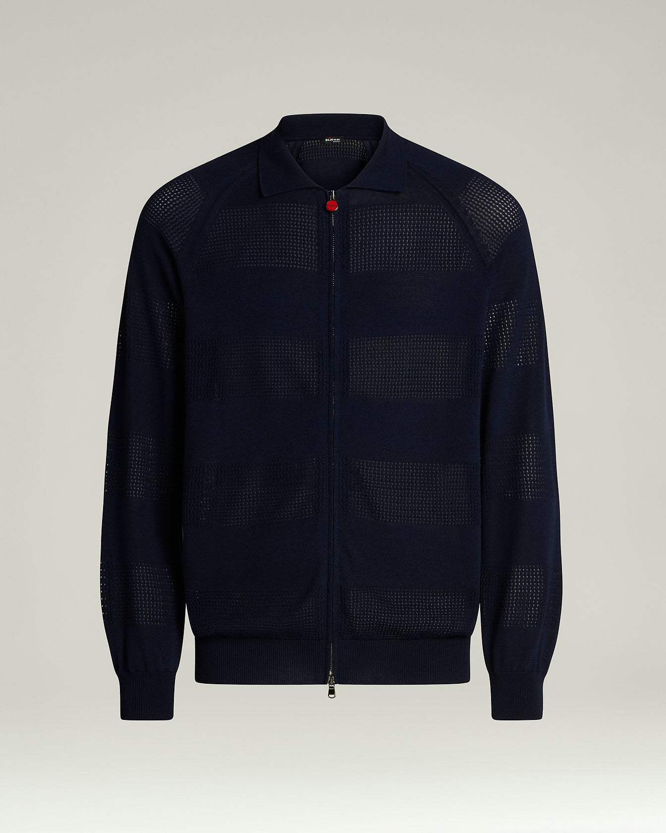 Kiton Bomberjacke Baumwolle Reissverschluss Langarm
