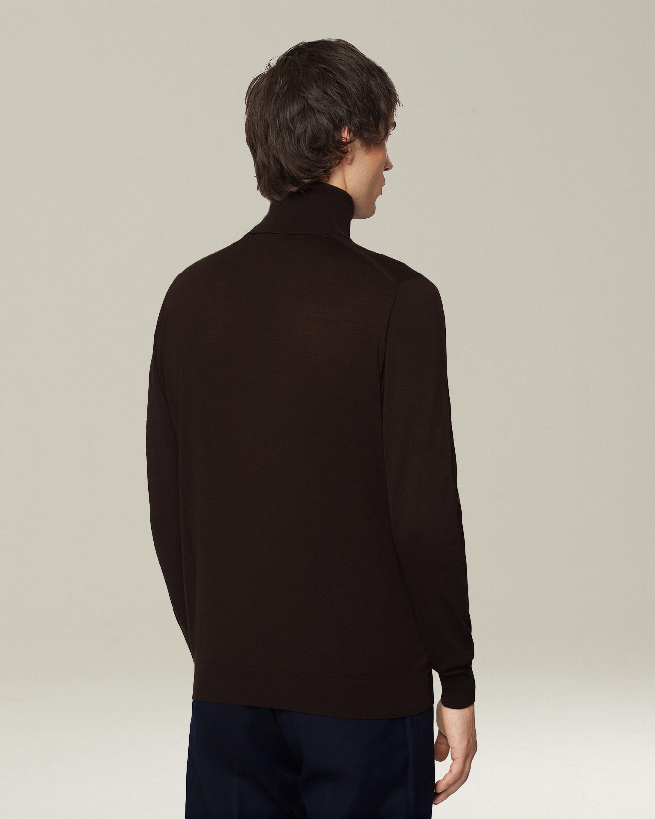 Kiton Blue Diamond Polo Rollkragenpullover Wolle