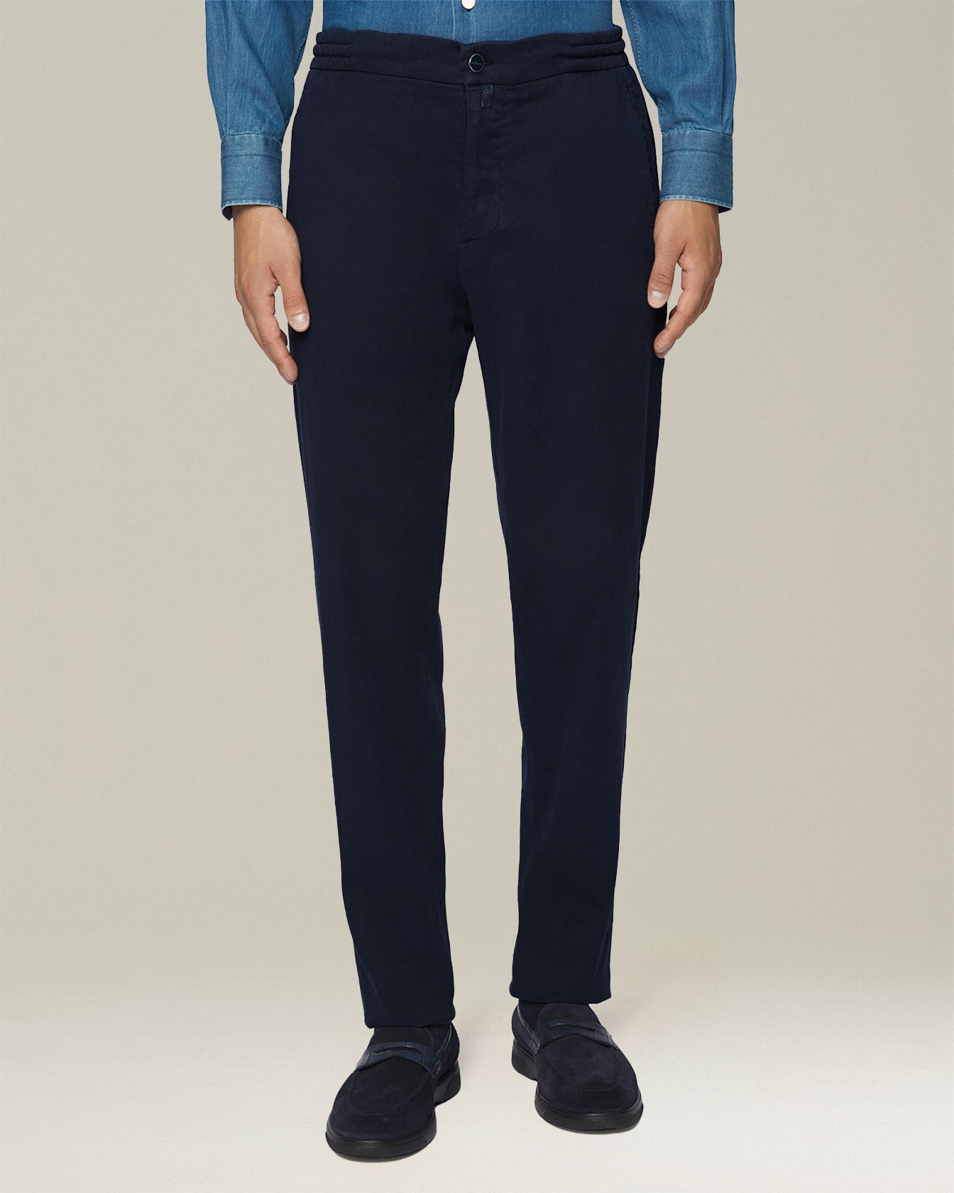 Kiton Trousers Comfort Hose Baumwolle Lyocell