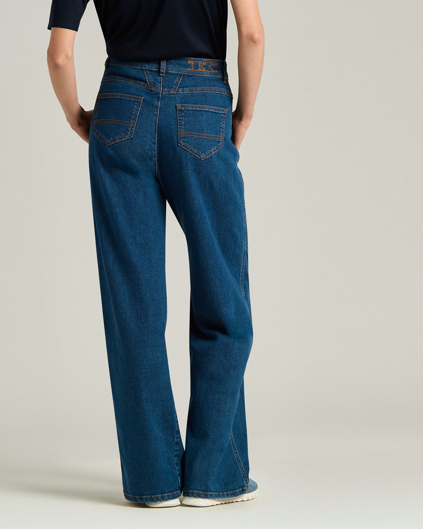 Kiton Jeans TAILORED DENIM TROUSERS Hose Denim hoher Bund