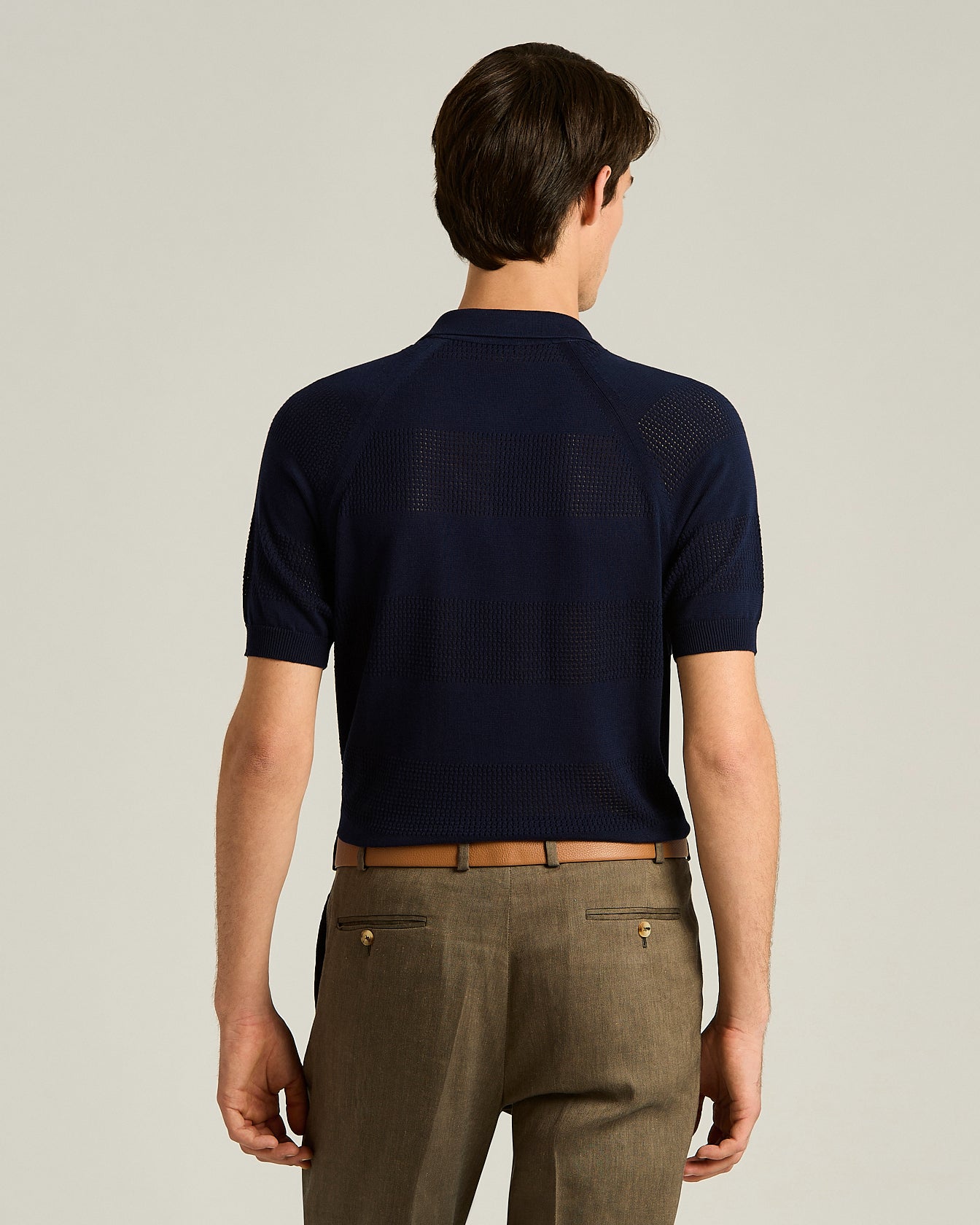 Kiton Polo Poloshirt Kurzarm Zip Baumwolle