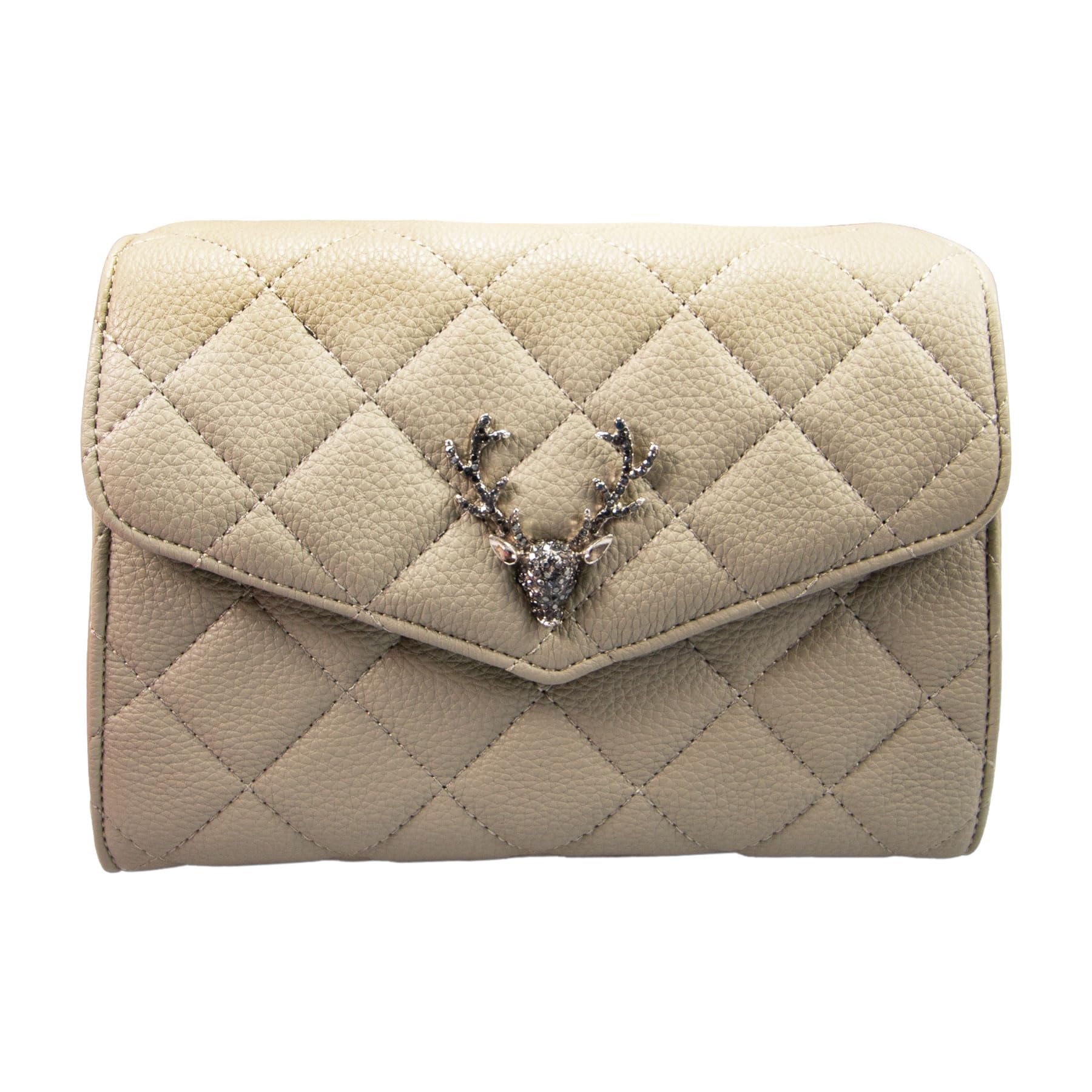 Alpenflüstern DAHEIM DTA100 Dirndltasche Clutch taupe-grau