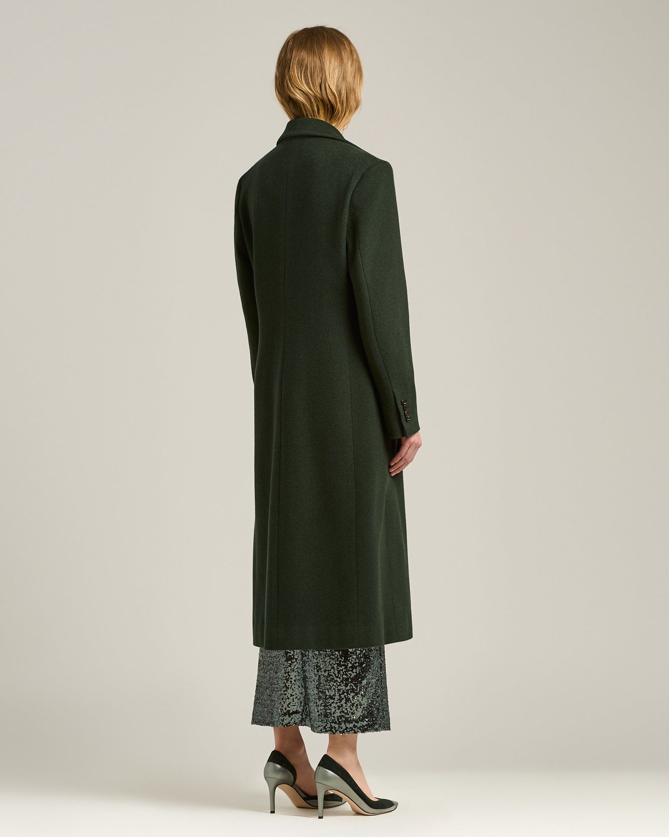 Kiton Outerwear Kaschmirmantel Dunkelgrün 100% Kaschmir