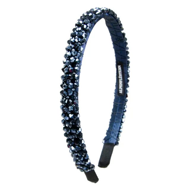Alpenflüstern DAHEIM ADV150 Haarreif blau Glitzerperlen