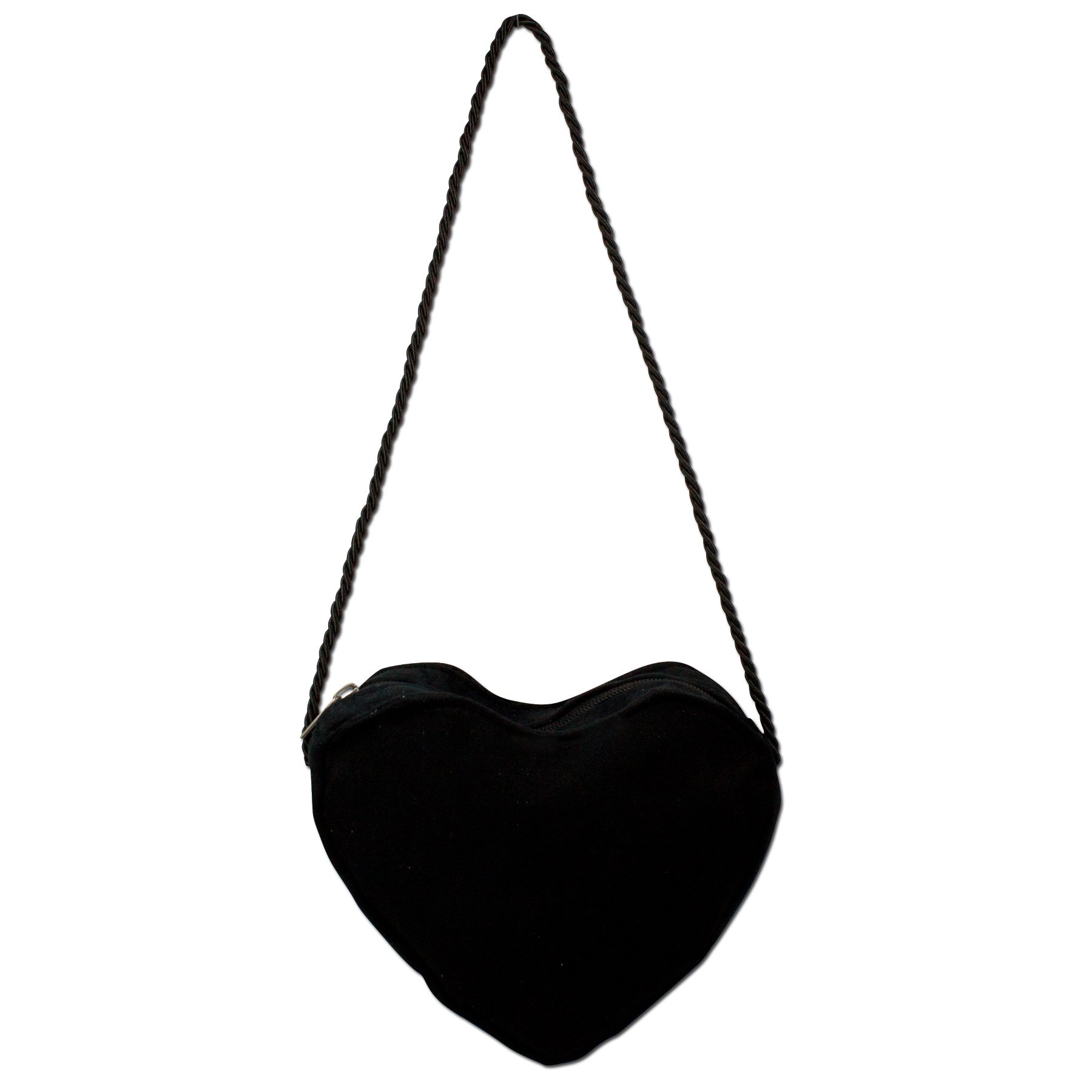 Alpenflüstern DAHEIM DTA037 Herztasche schwarz schlicht 19x17
