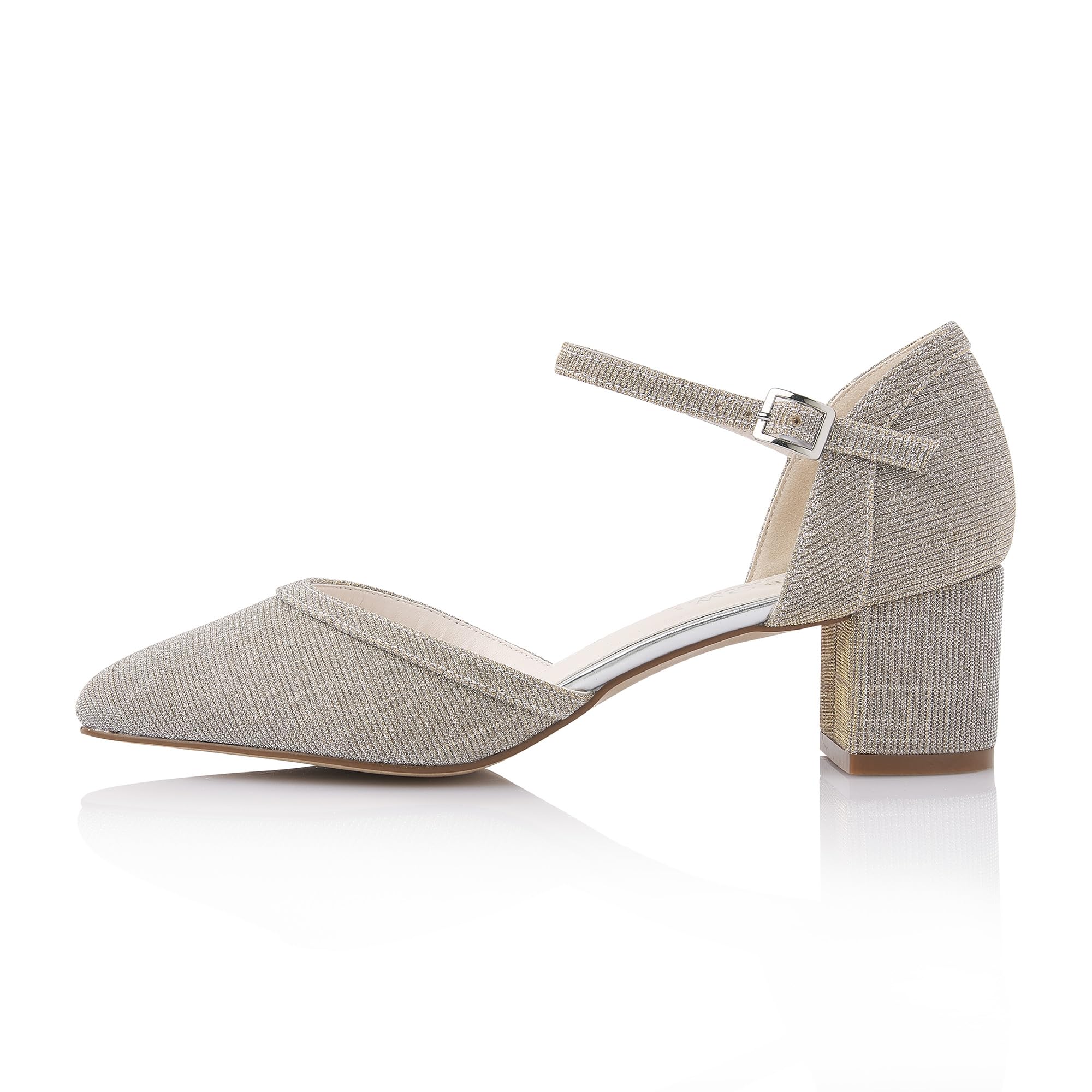 Rainbow Club Luxe Paisly Pumps Gold Metallic Glitzer