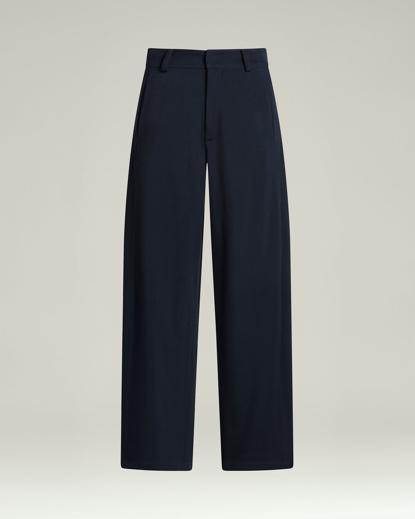 Kiton Wollhose Seide Blau Damen Weit Schneider