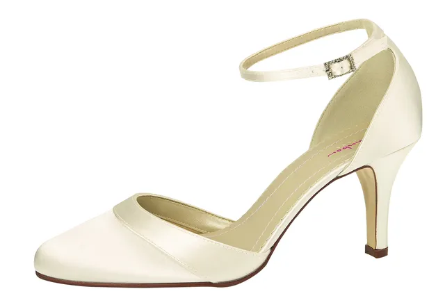 Rainbow Club Timeless Amanda Brautschuhe Ivory-Satin Gr. 39