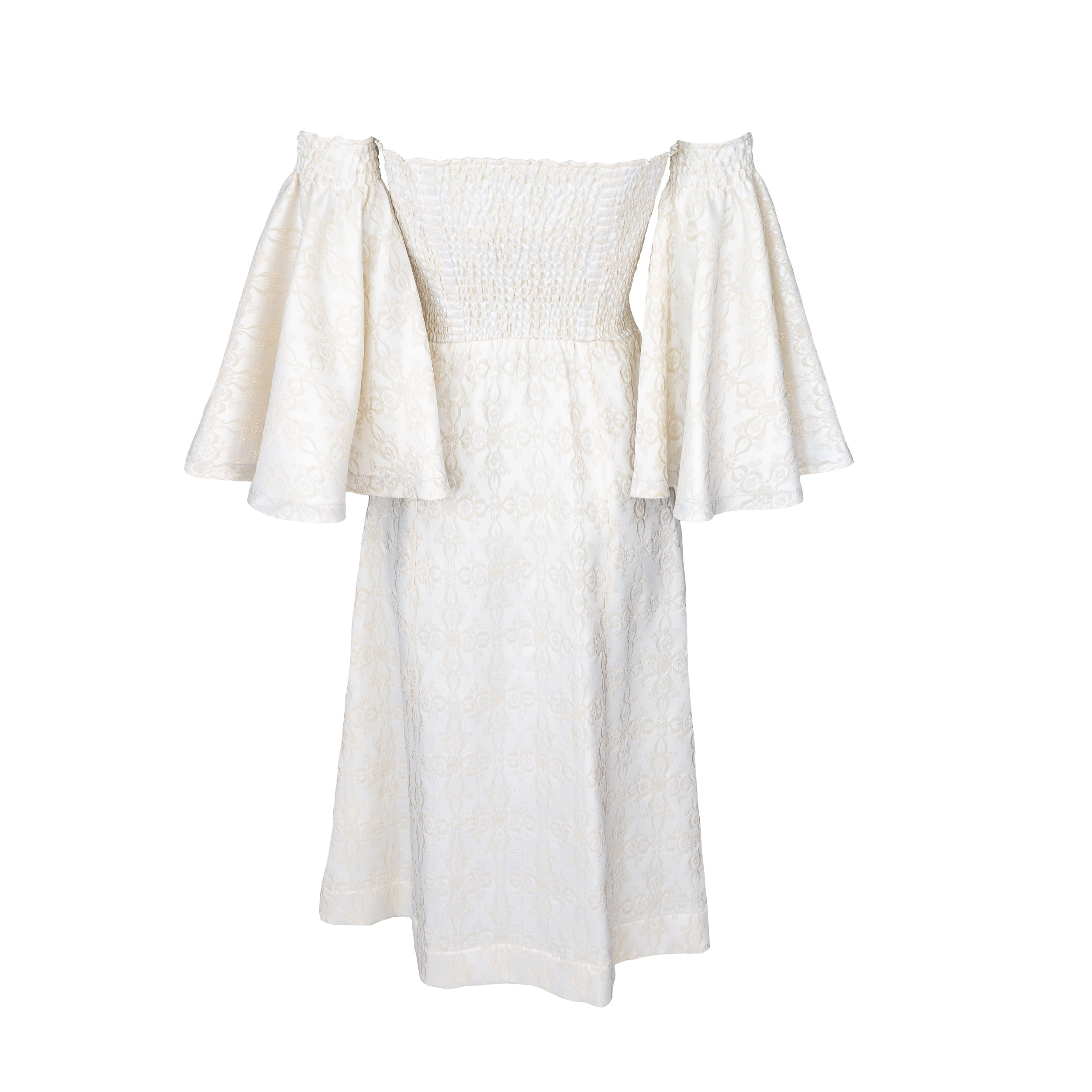 Rettl Women Francy Kleid Stretchbrokat creme