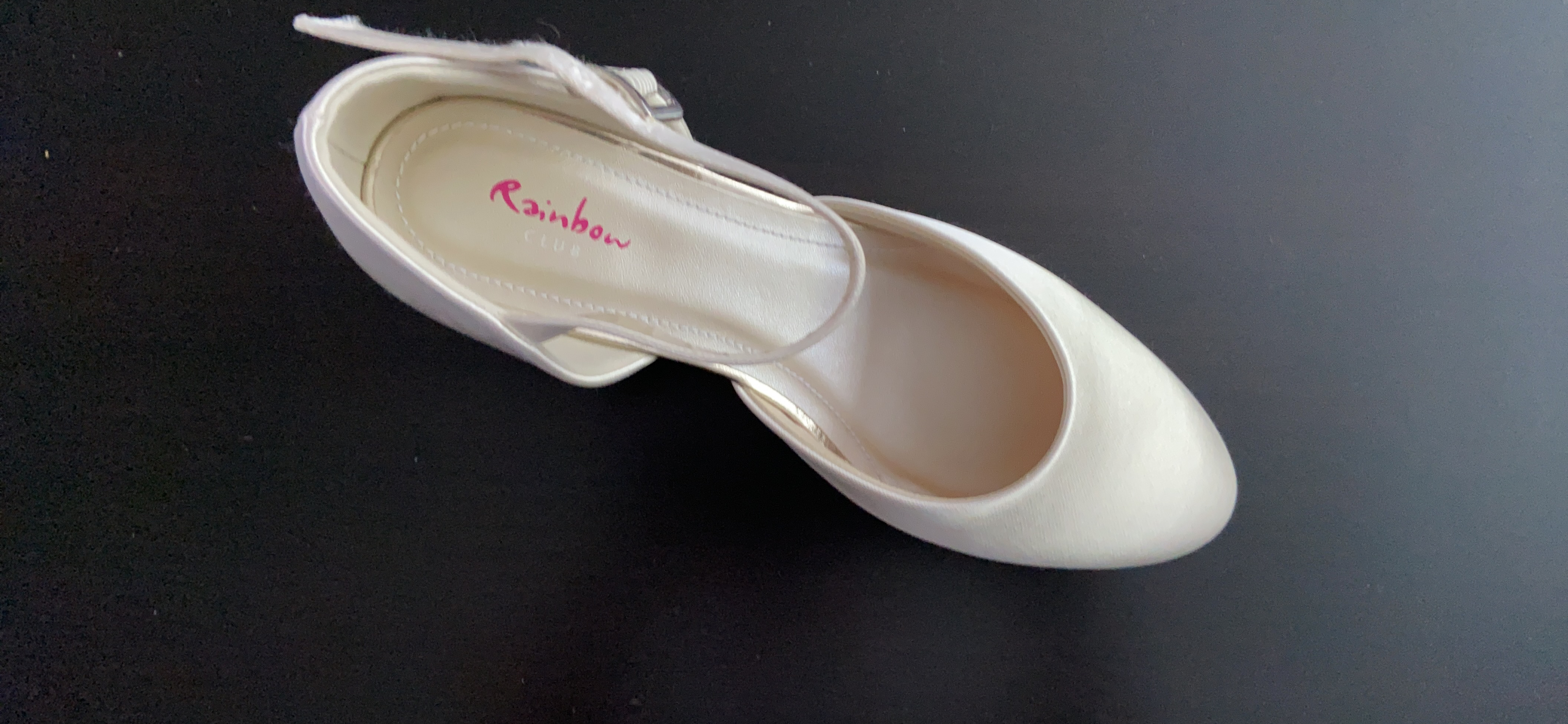 Rainbow Club Timeless Mallory Pumps Ivory Satin Keilabsatz
