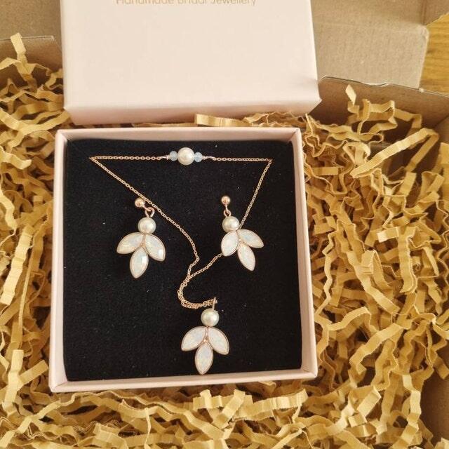 Perlenbräute Brautschmuck Sets Kate Perlen Schmuckset Silber 45 cm